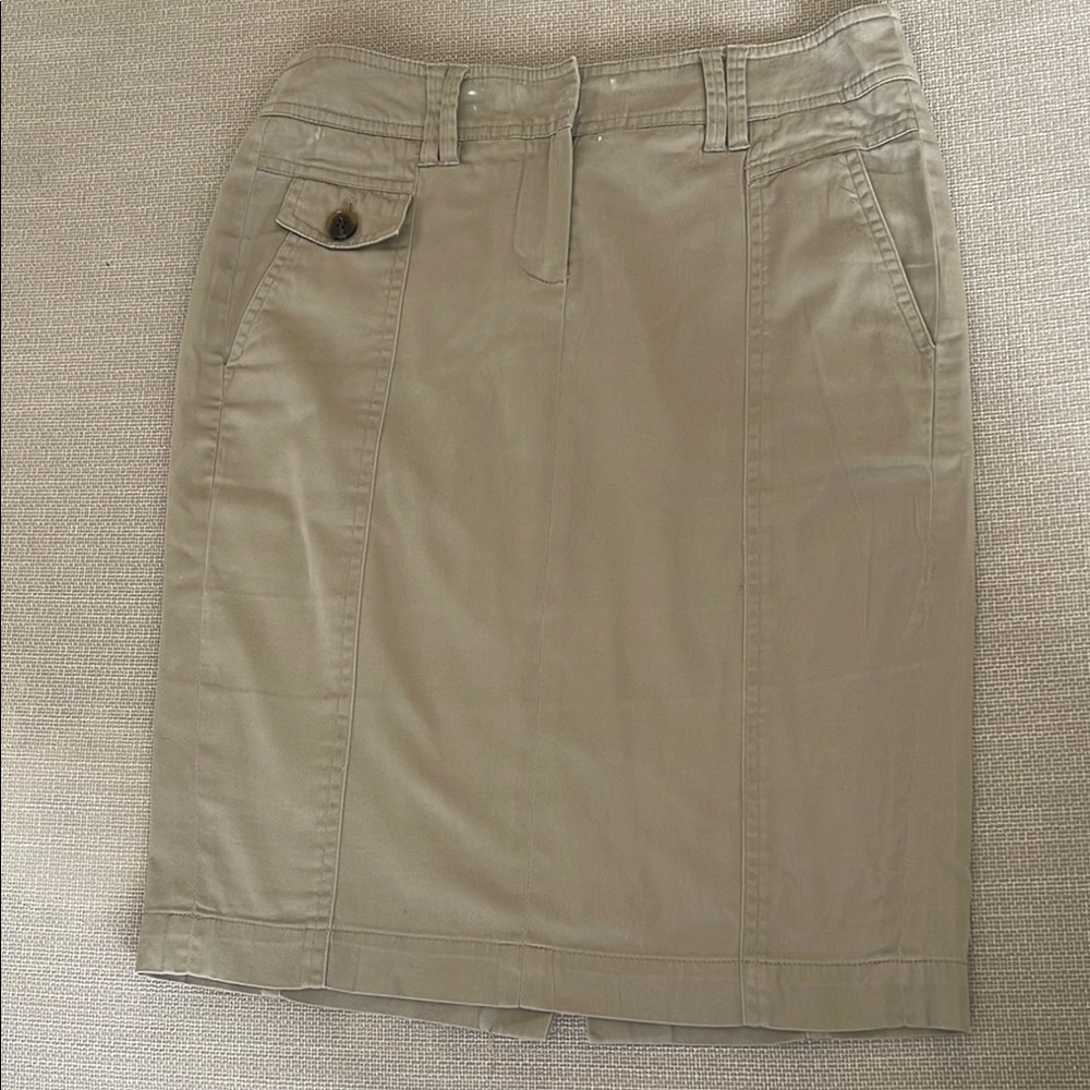 Mexx Tan Pencil Skirt Knee-length Casual
